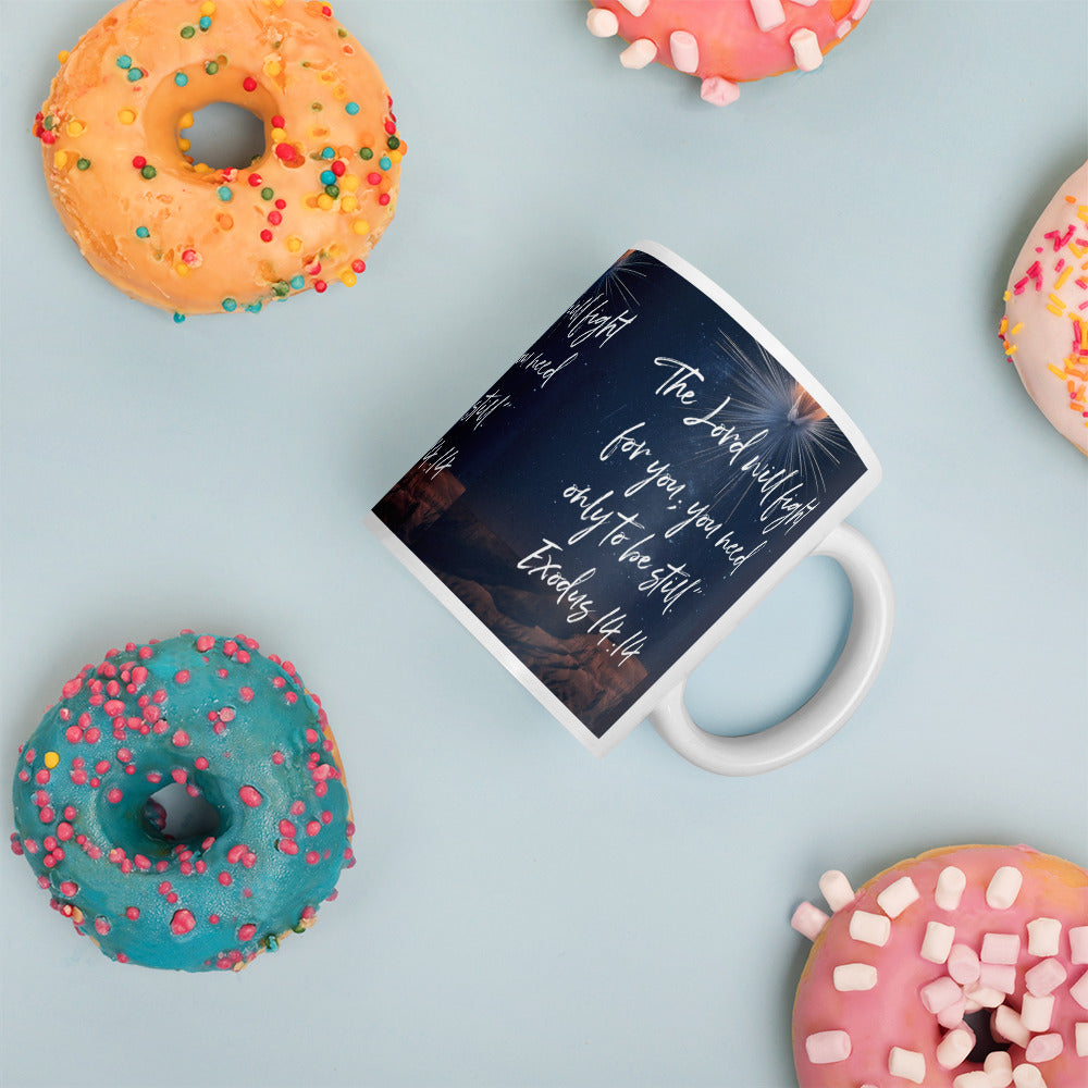 "The LORD will fight for you..." - Exodus 14:14 Mug