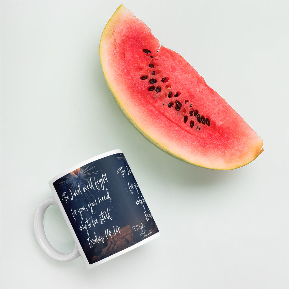 "The LORD will fight for you..." - Exodus 14:14 Mug