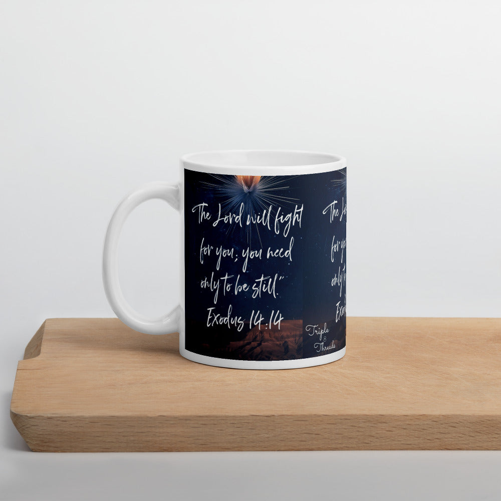 "The LORD will fight for you..." - Exodus 14:14 Mug