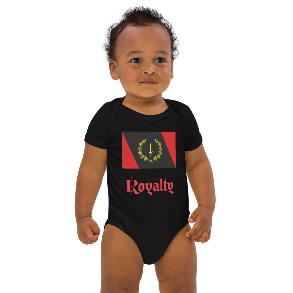 Black American Heritage Flag Organic cotton baby bodysuit