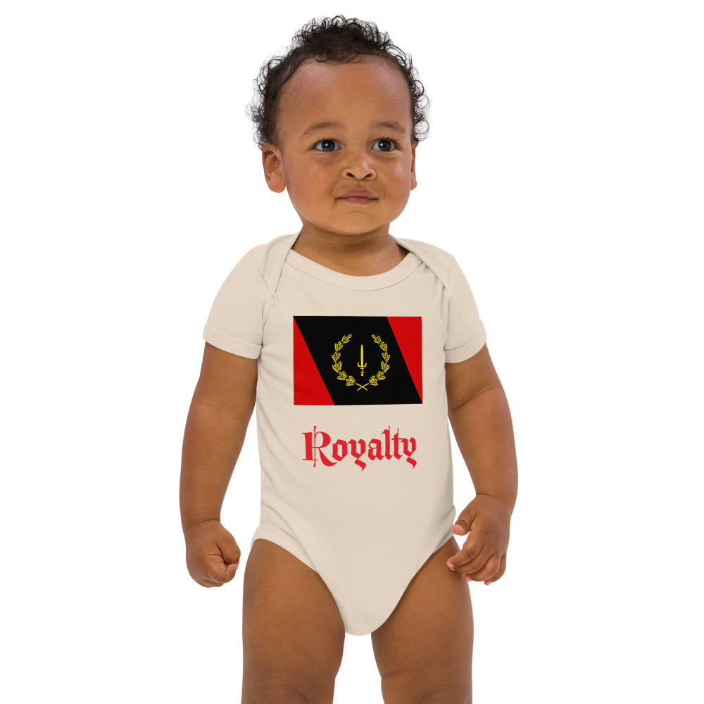 Black American Heritage Flag Organic cotton baby bodysuit