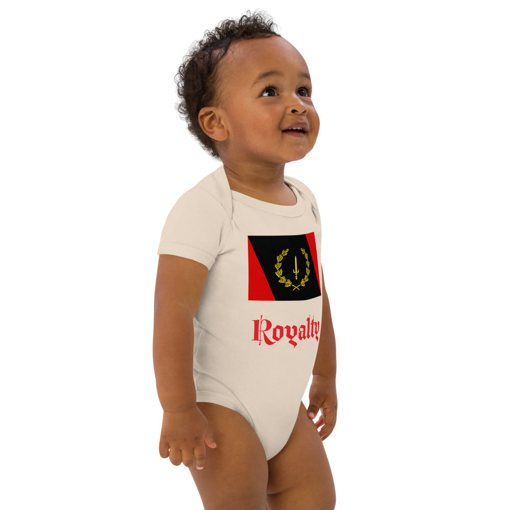 Black American Heritage Flag Organic cotton baby bodysuit