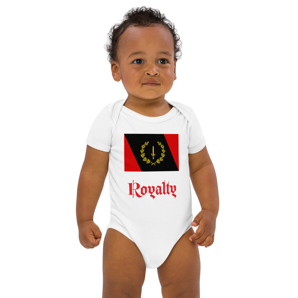 Black American Heritage Flag Organic cotton baby bodysuit