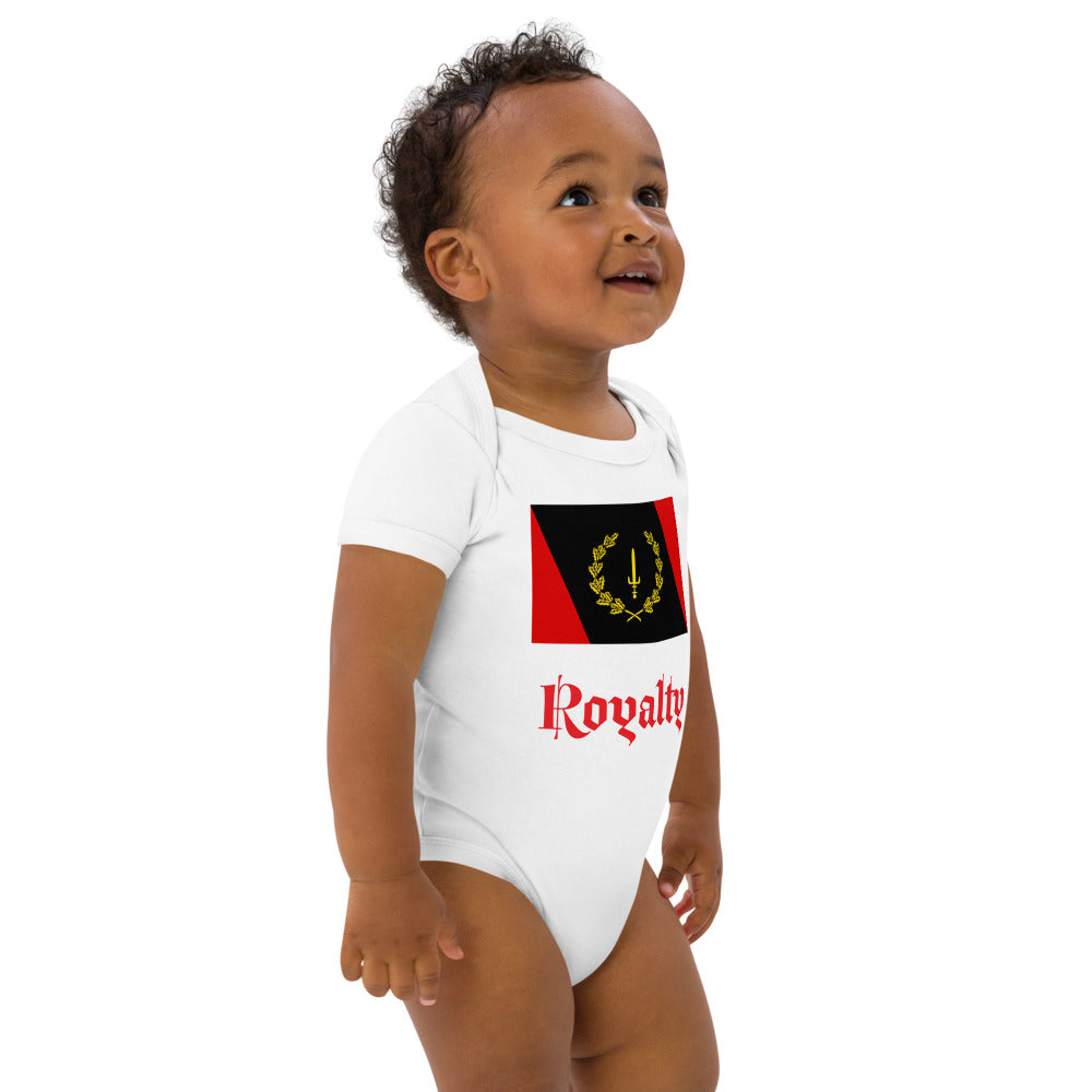 Black American Heritage Flag Organic cotton baby bodysuit