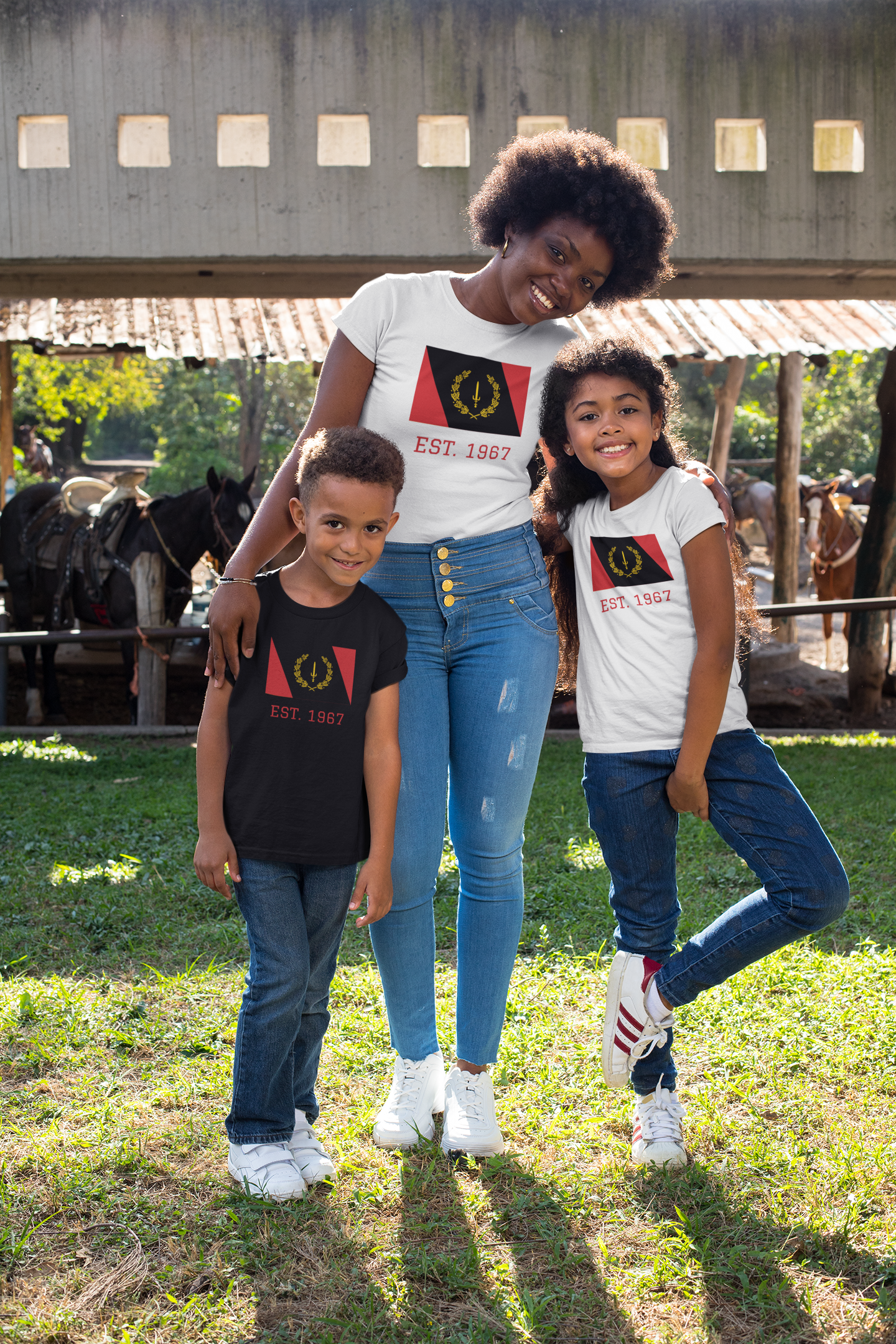 Black American Heritage Flag Youth Short Sleeve T-Shirt