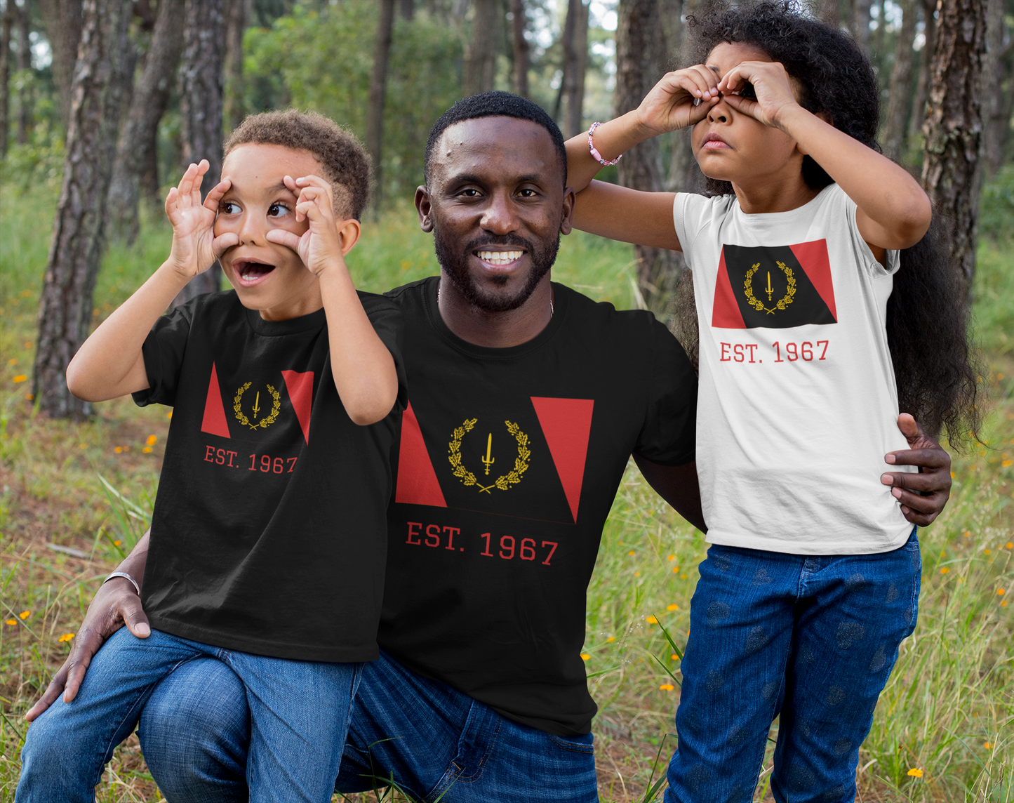 Black American Heritage Flag Youth Short Sleeve T-Shirt