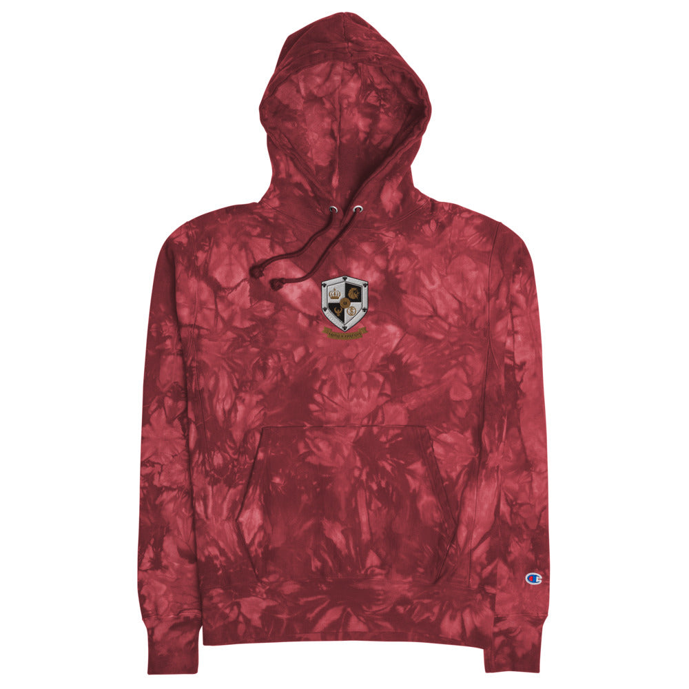 T8T Prosperity Shield - Unisex Champion tie-dye hoodie