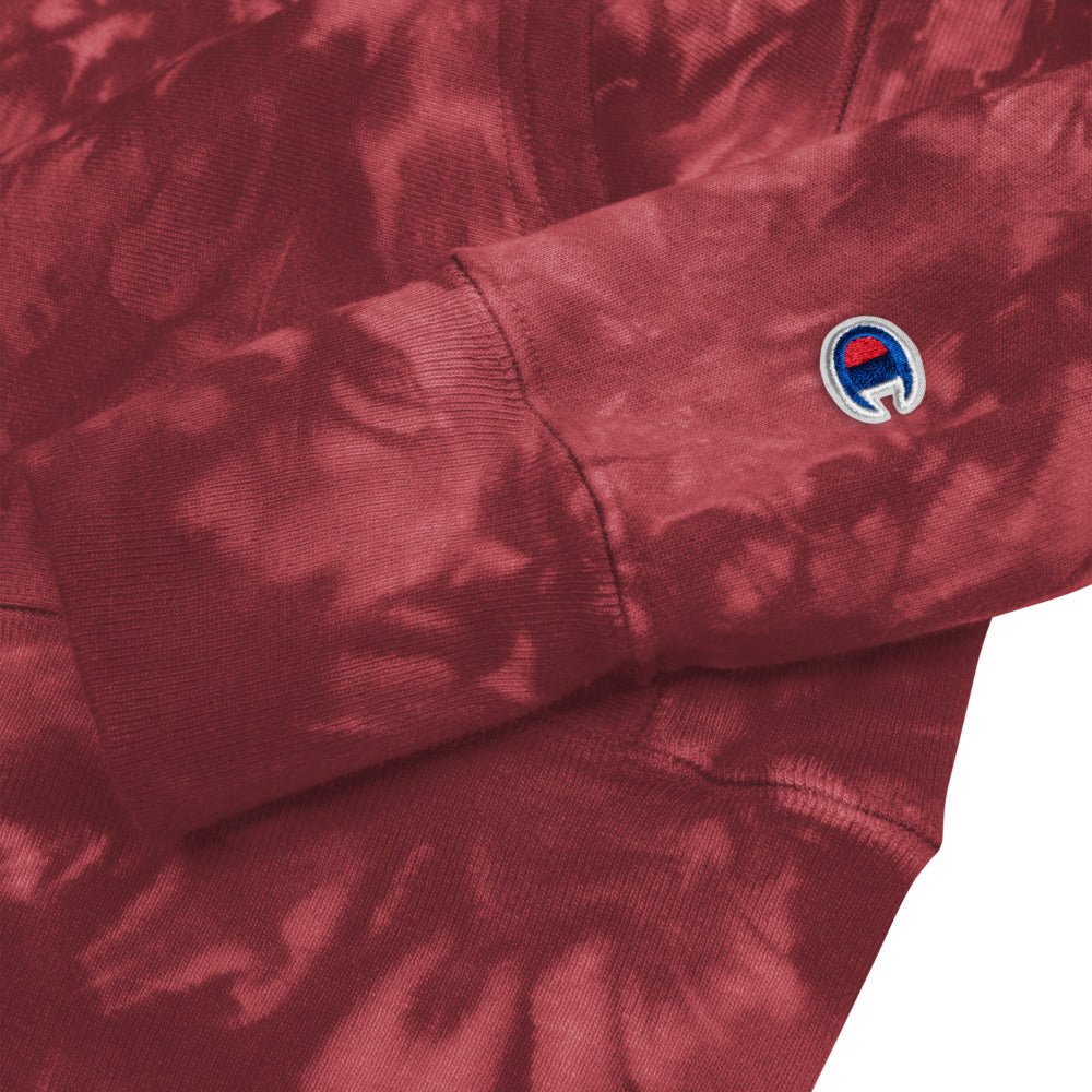 T8T Prosperity Shield - Unisex Champion tie-dye hoodie