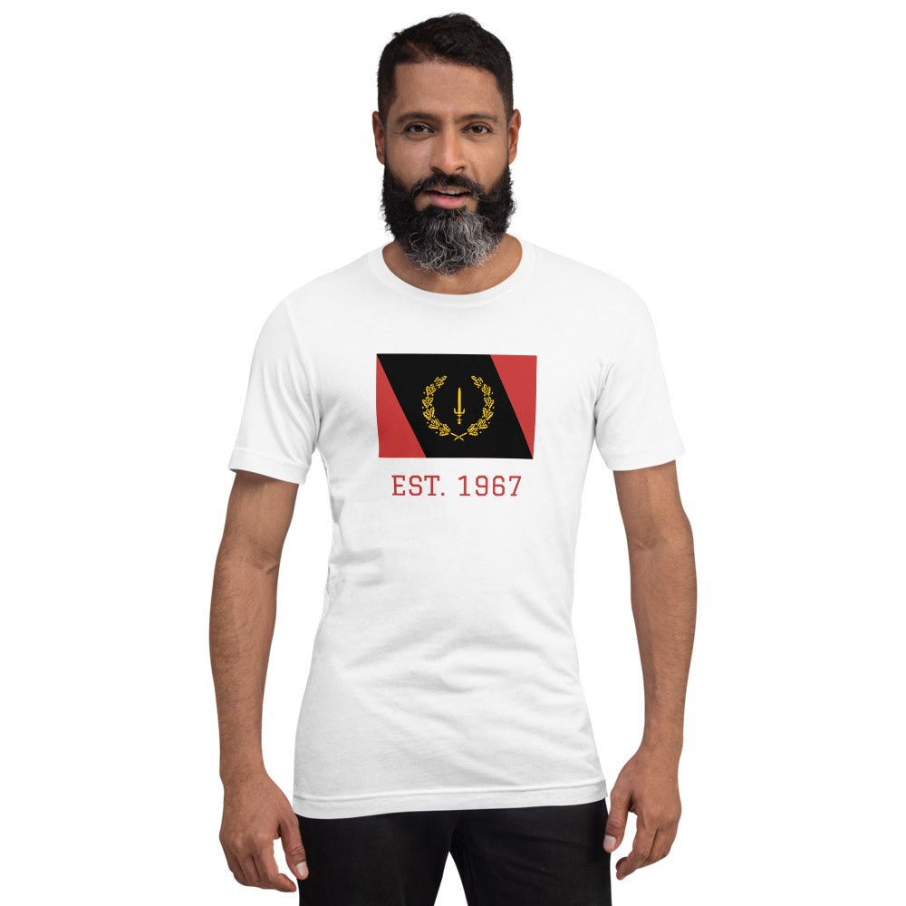 Black American Heritage Flag Short-Sleeve Unisex T-Shirt