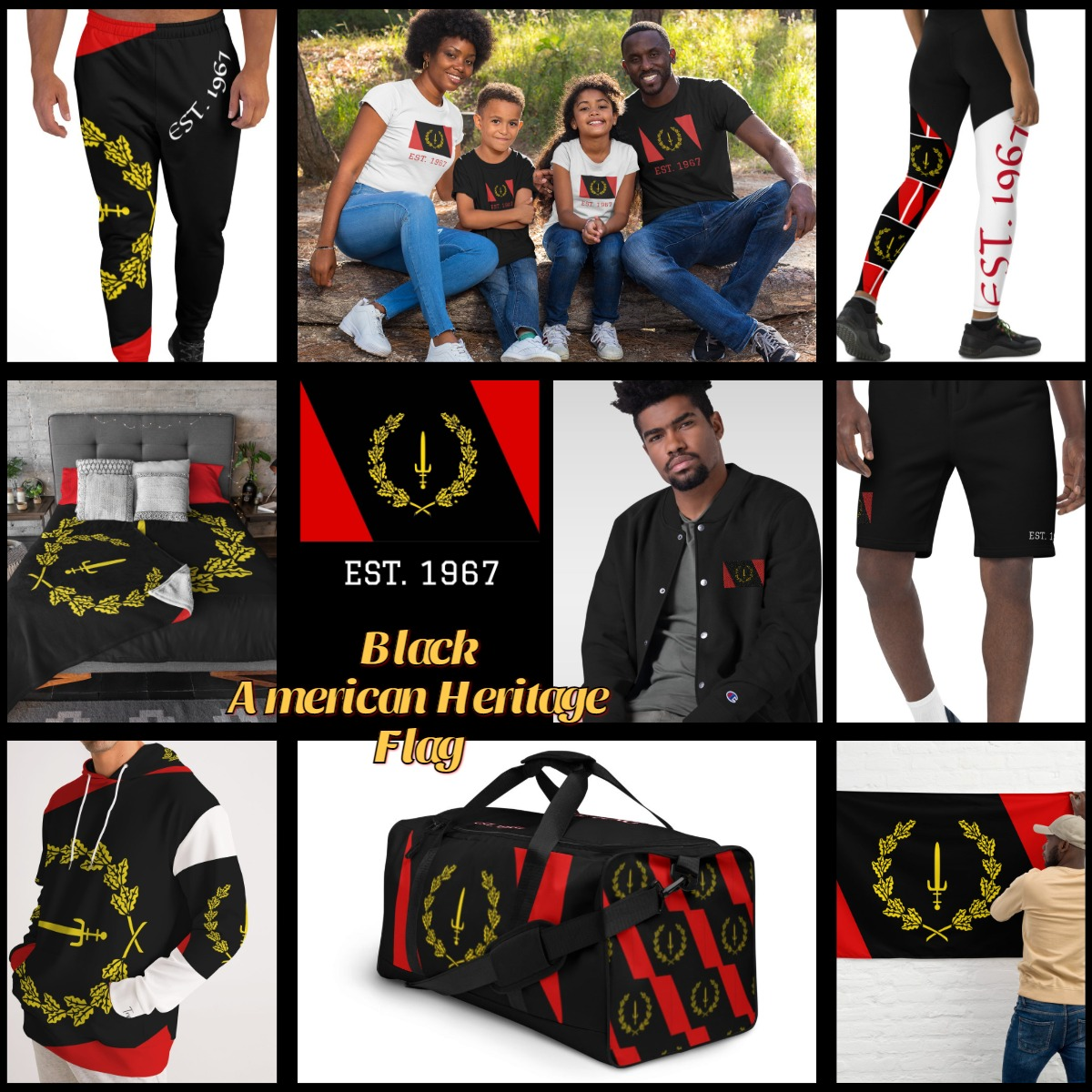 Black American Heritage Flag