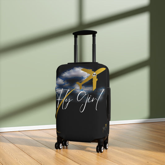 Fly Girl Luggage Cover - Stylish Travel Accessory