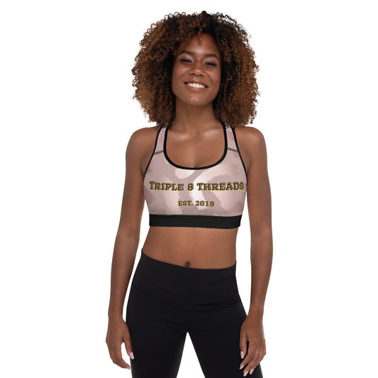 8xquiZit Collection T8T Pynk  Slaymingo Marble Padded Sports Bra