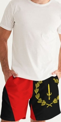 Black American Heritage Flag Men's Swim Trunk