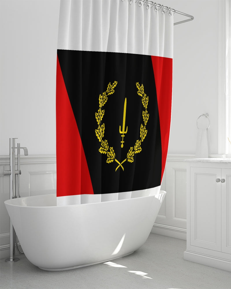 Black American Heritage Flag Shower Curtain 72"x72"