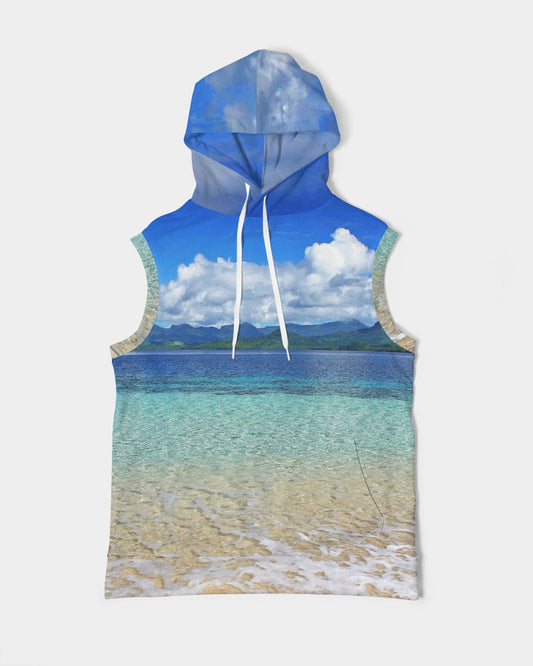 Beach 1 Men's Premium Heavyweight Sleeveless Hoodie