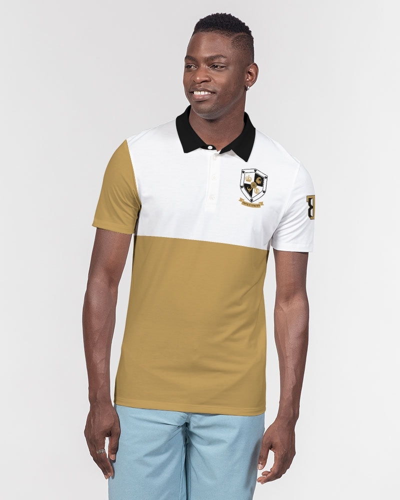 T8T Prosperity Flag Men's Slim Fit Short Sleeve Polo