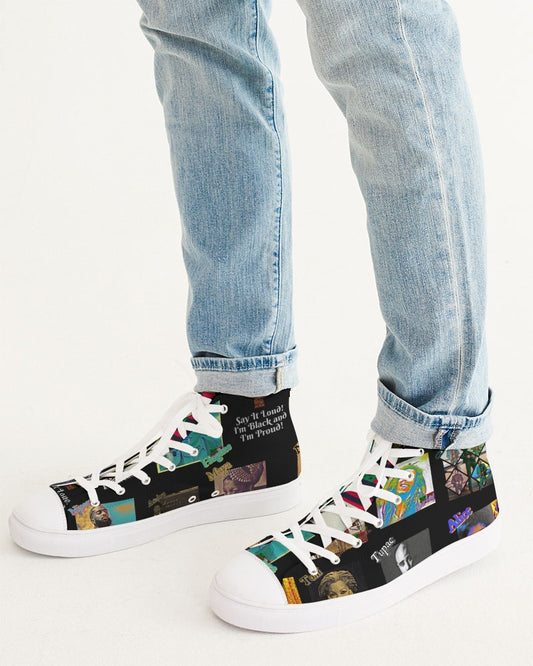 The Knowledge - Black Kicks Men's Hightop Canvas Shoe