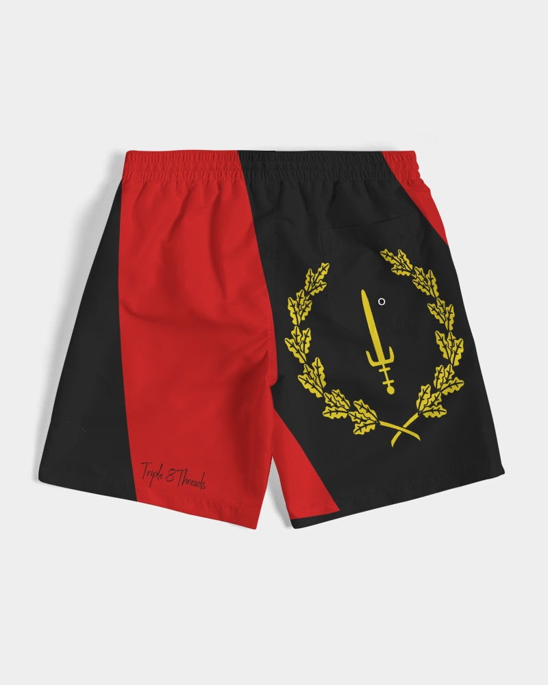 Black American Heritage Flag Men's Swim Trunk