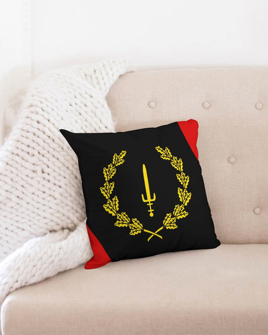 Black American Heritage Flag Throw Pillow Case 16"x16"