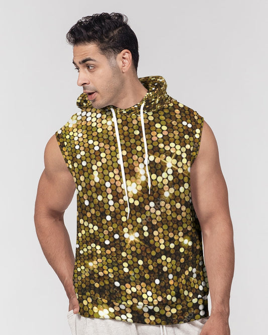 Gold Coruscate Men's Premium Heavyweight Sleeveless Hoodie
