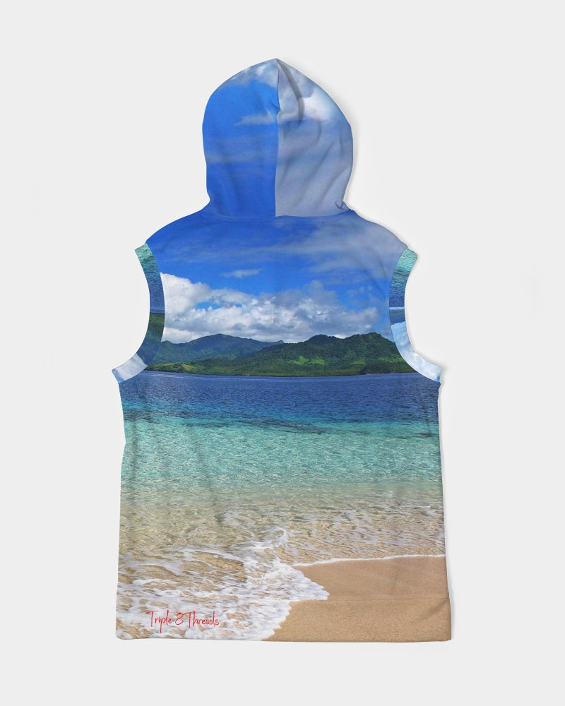 Beach 1 Men's Premium Heavyweight Sleeveless Hoodie