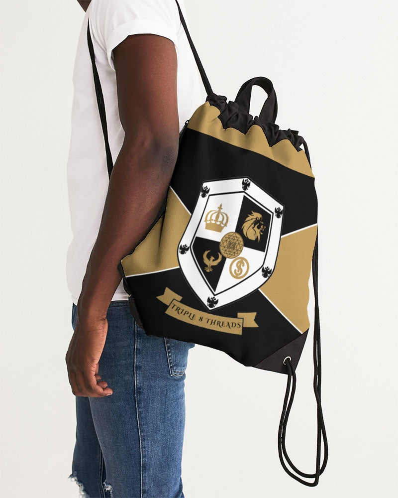 Solid Flag Gold bigger Canvas Drawstring Bag