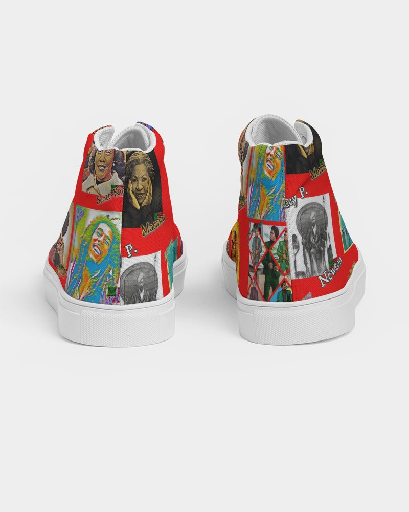 The Knowledge - Red Kicks Men's Hightop Canvas Shoe