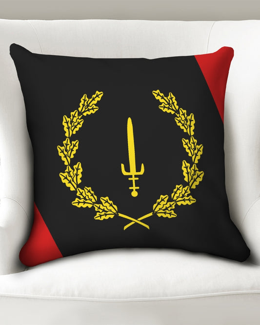 Black American Heritage Flag Throw Pillow Case 20"x20"
