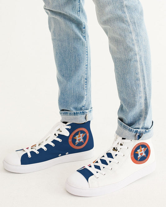 2X World Series Champs - Houston Astros!!! Men's Hightop Canvas Shoe
