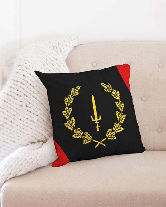 Black American Heritage Flag Throw Pillow Case 18"x18"