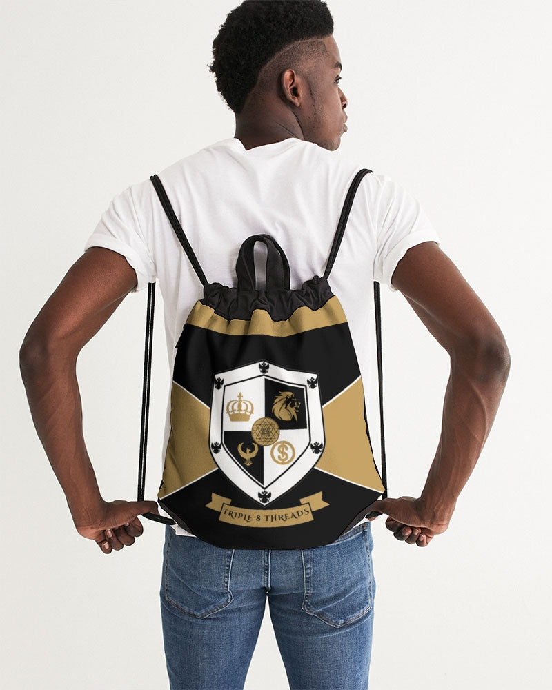 Solid Flag Gold bigger Canvas Drawstring Bag