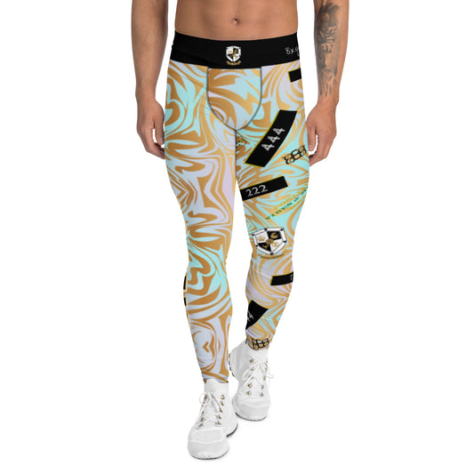 8xquiZit Collection - Pynk N Turq Jungle Luv  Men's Leggings