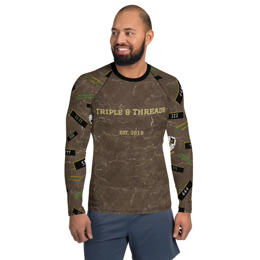 8xquiZit Collection - Men's Marble Coco-cured Long-sleeve Activewear