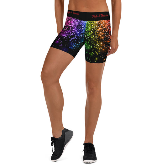 Black Rainbow Coruscate Shorts