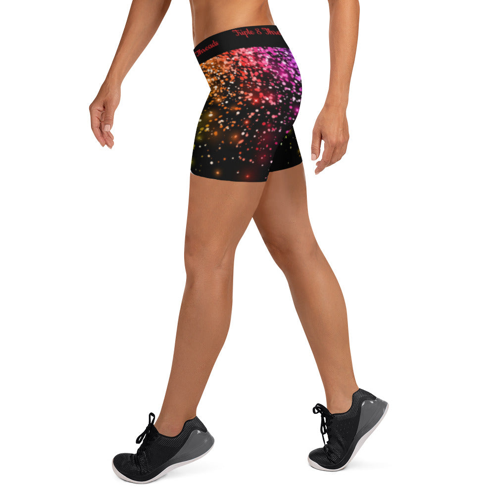 Black Rainbow Coruscate Shorts