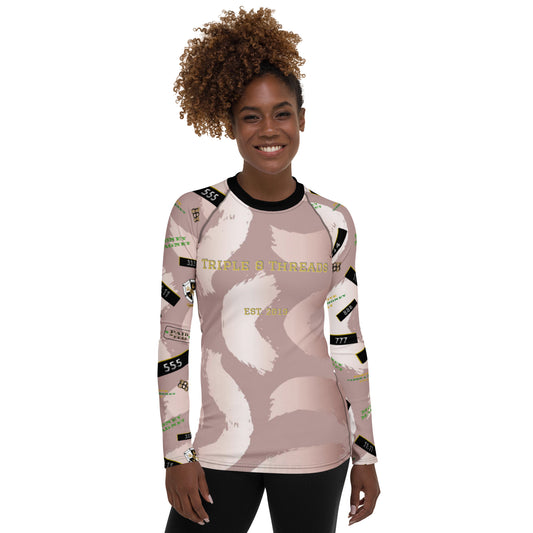 8xquiZit Collection - Women's Maniestation Pynk Slaymingo Long Sleeve Activewear Shirt