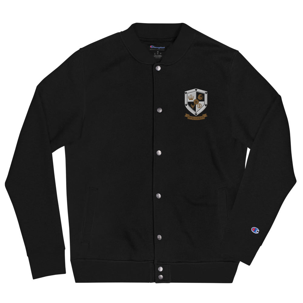 T8T Prosperity Shield Embroidered Champion Bomber Jacket