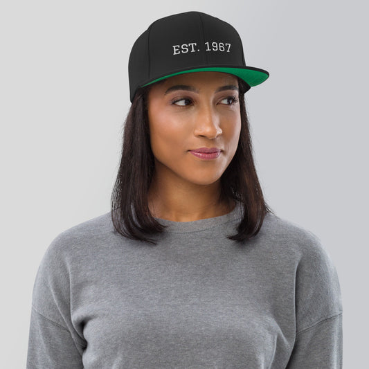 EST. 1967 - Black American Heritage Flag Snapback Hat