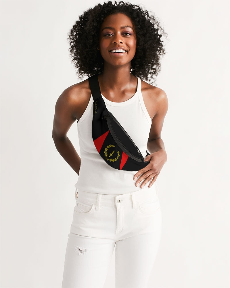 Black American Heritage Flag Crossbody Sling Bag