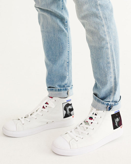 Double Up Nipsey Hussle Kicks Men's Hightop Canvas Shoe