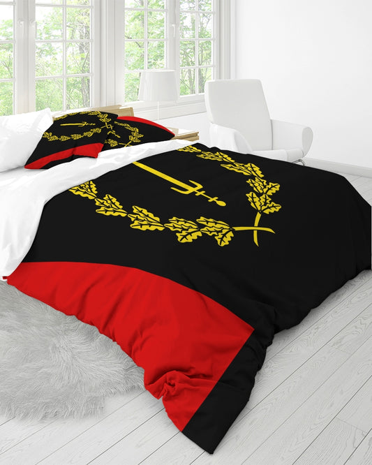 Black American Heritage Flag King Duvet Cover Set