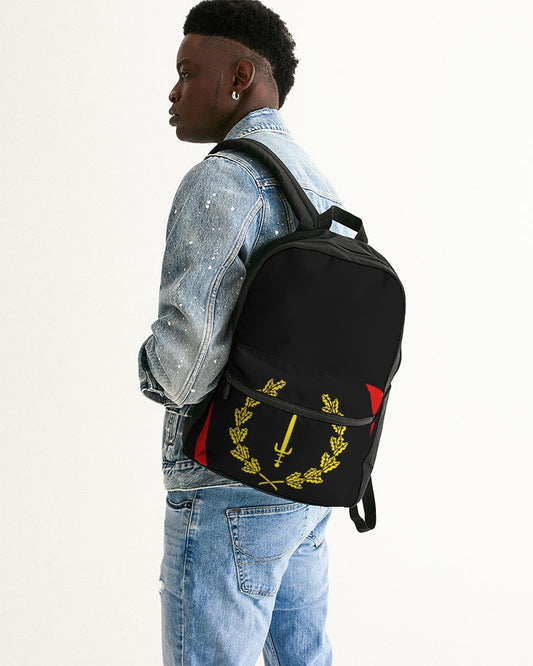 Black American Heritage Flag Small Canvas Backpack