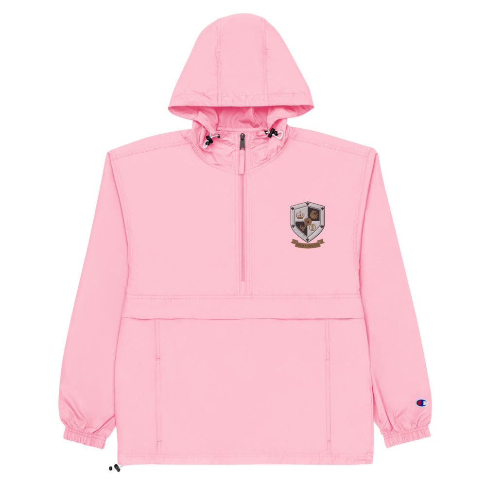 T8T Prosperity Shield Embroidered Champion Packable Jacket