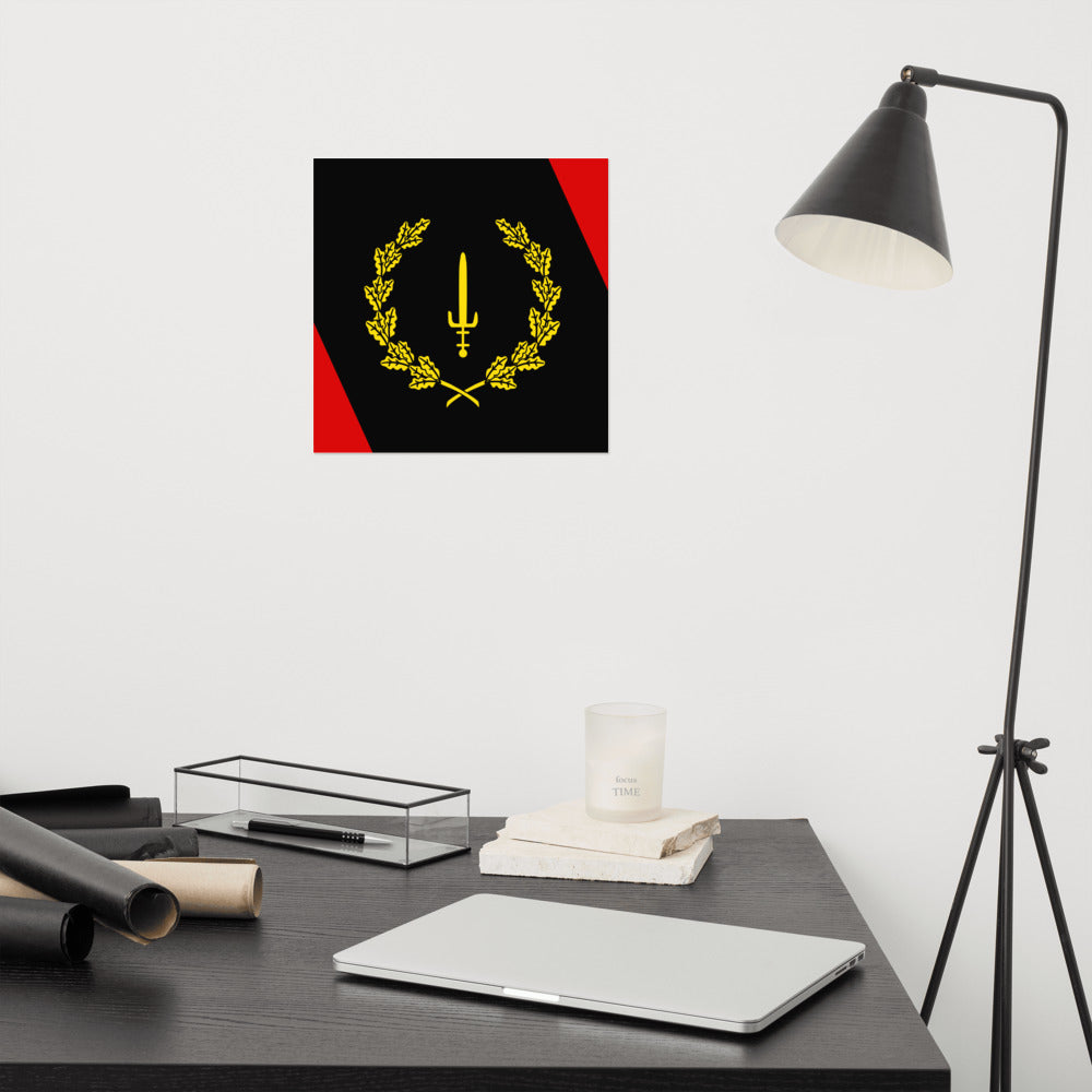 Black American Heritage Flag Poster