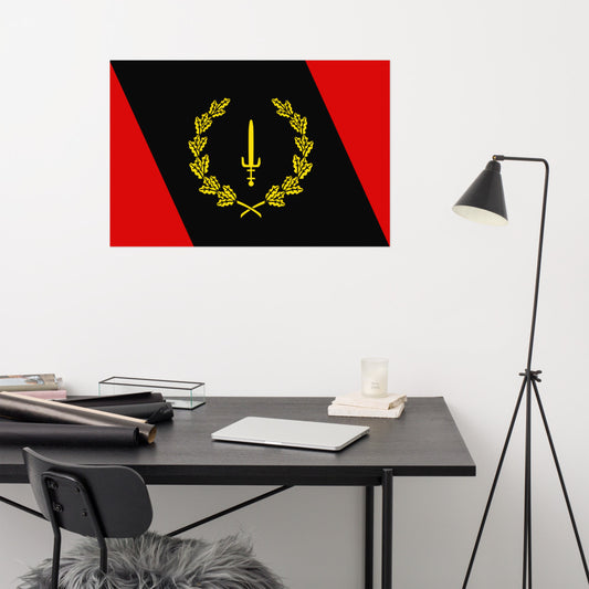 Black American Heritage Flag Poster