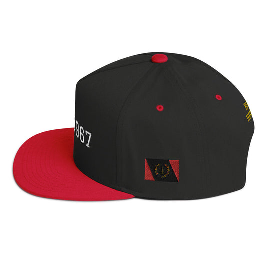 Black American Heritage Flag Flat Bill Cap