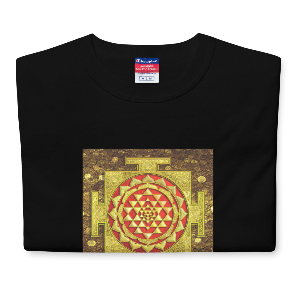 Gold Shri Yantra Men's Champion T-Shirt