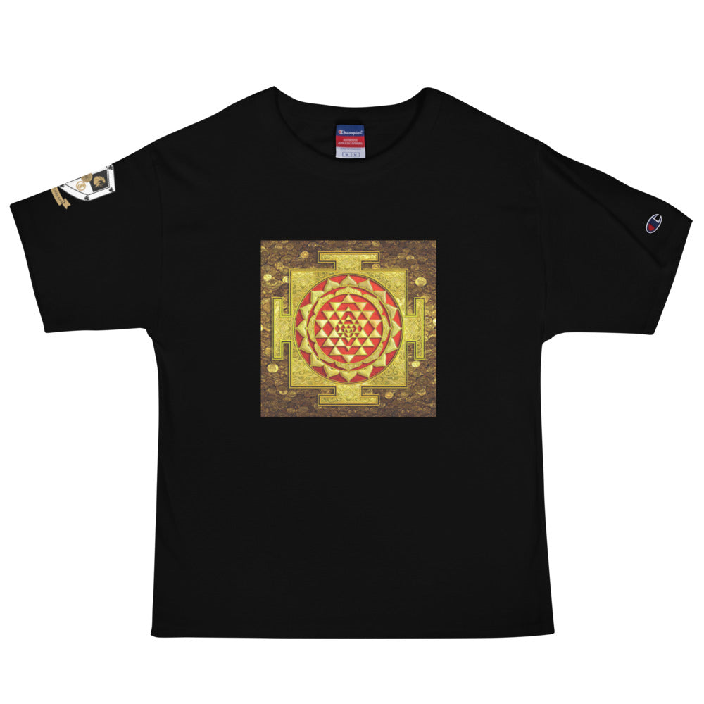 Gold Shri Yantra Men's Champion T-Shirt