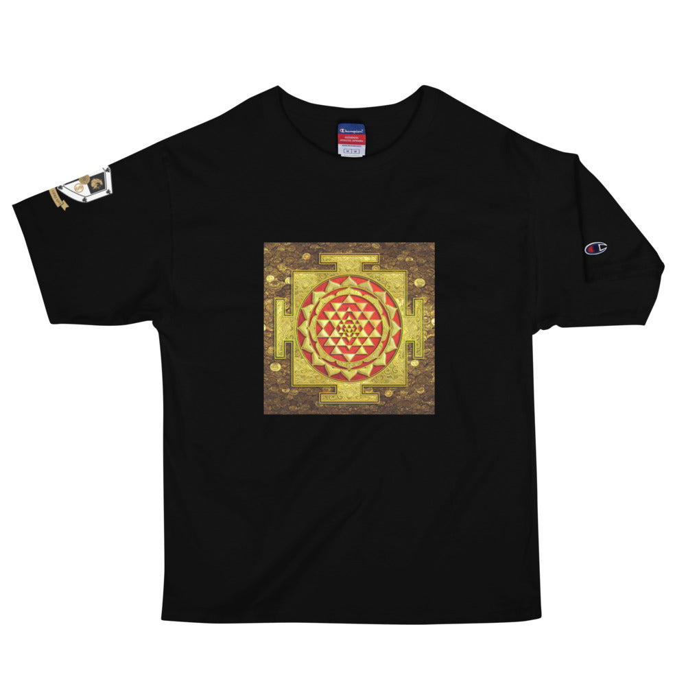 Gold Shri Yantra Men's Champion T-Shirt