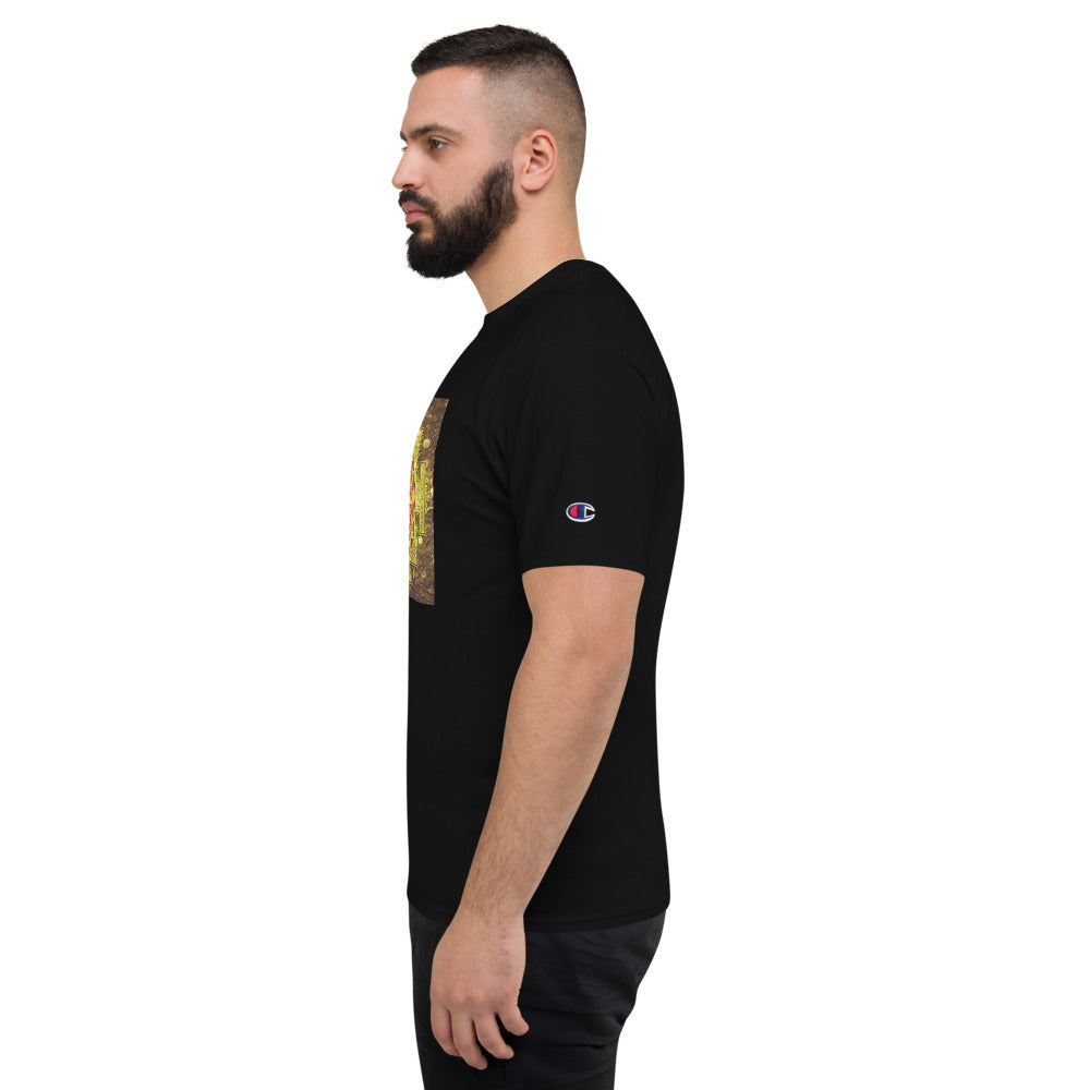 Gold Shri Yantra Men's Champion T-Shirt